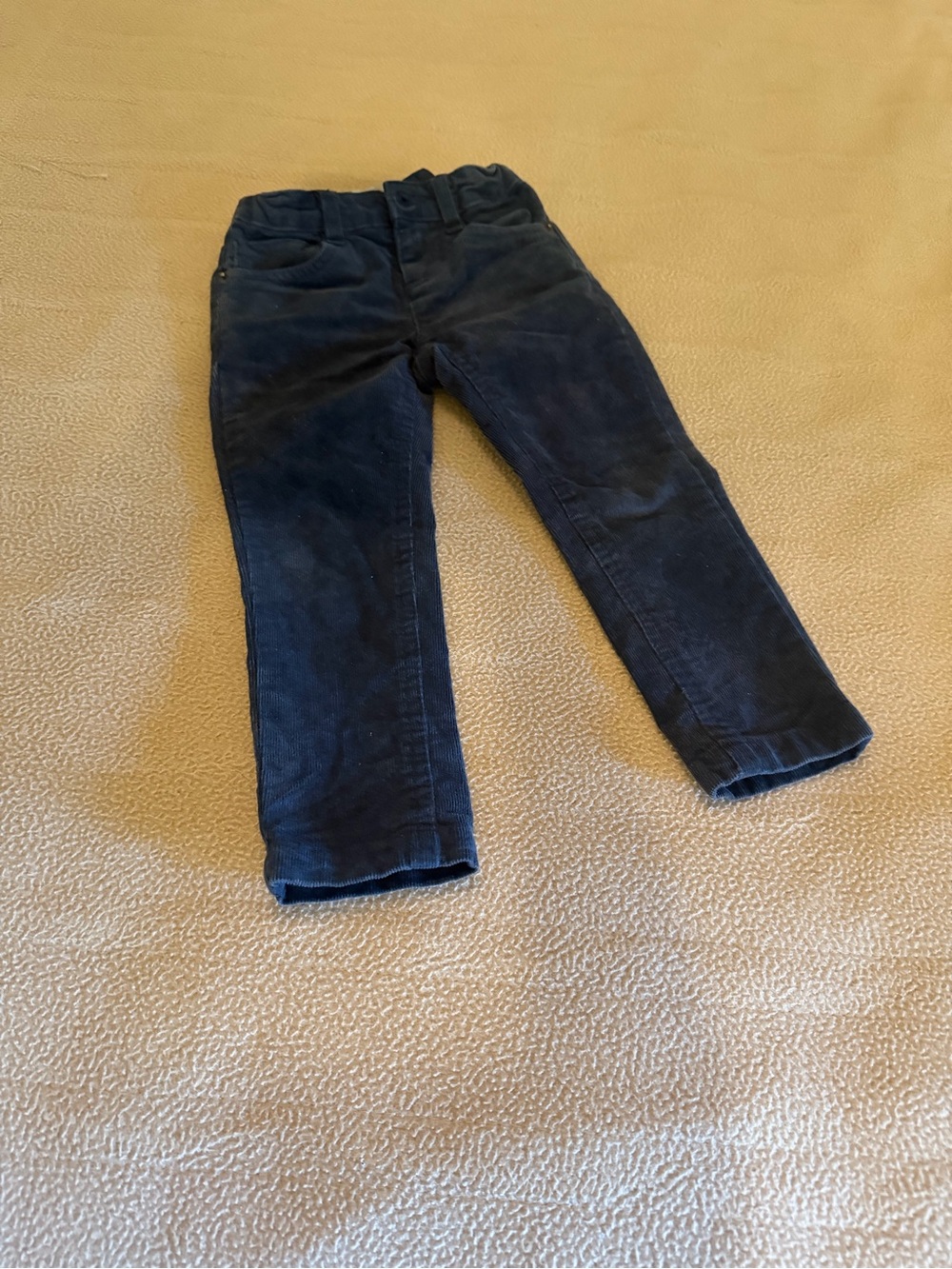 Boys 2T corduroy Class club pants - set of 2 (black & Navy)